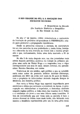 O RIO GRANDE D0 SUL E A ABOLIÇÃO DOS