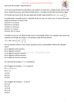 Exercicios de fun&ccedil;oes trigonometricas e