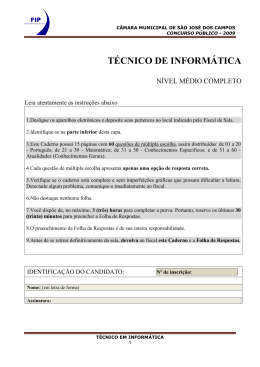 Prova - Calcule Mais