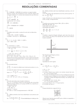 Resolu&ccedil;&atilde;o comentada