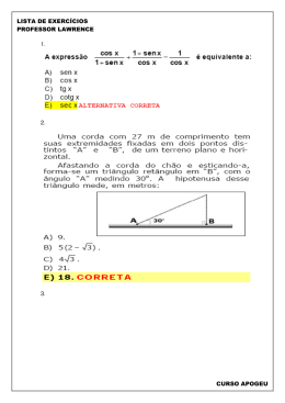 lista de exercícios professor lawrence curso apogeu 1. 2. 3.