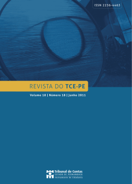 REVISTA DO TCE&middot;PE - Tribunal de Contas do Estado de Pernambuco