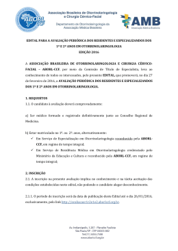 edital para a prova de avalia&ccedil;&atilde;o peri&oacute;dica dos residentes - aborl-ccf