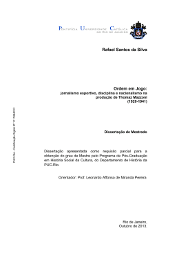 Rafael Santos da Silva Ordem em Jogo: