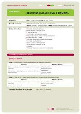Responsabilidade Civil e Criminal