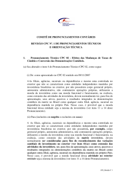 COMIT&Ecirc; DE PRONUNCIAMENTOS CONT&Aacute;BEIS REVIS&Atilde;O CPC N&ordm;
