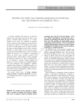 revis&atilde;o do papel das terapias baseadas em incretina no tratamento