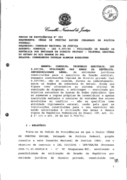 Pedido de Providências nº 553