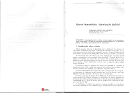Aborto humanit&aacute;rio. Autoriza&ccedil;&atilde;o judicial