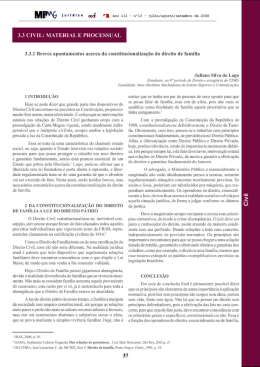 3.3.1 Breves ap a constitucionaliza&ccedil;&atilde;o