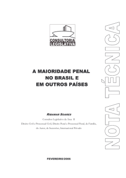 Maioridade Penal no Brasil e em outros países, A