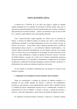 NOTA JUSTIFICATIVA