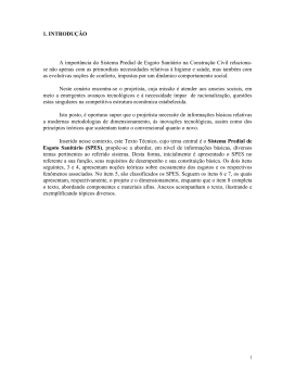 1. INTRODU&Ccedil;&Atilde;O A import&acirc;ncia do Sistema Predial de Esgoto