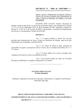Leia tamb&eacute;m o DECRETO N&ordm;. 4500 de 29/05/2009, que institui e