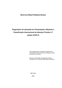 Diagn&oacute;stico de demanda em Florian&oacute;polis utilizando a