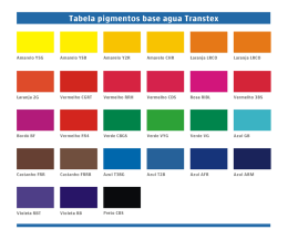 Cartela de cores