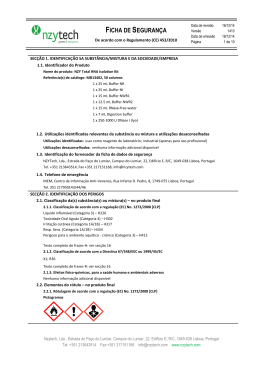 ficha de seguran&ccedil;a