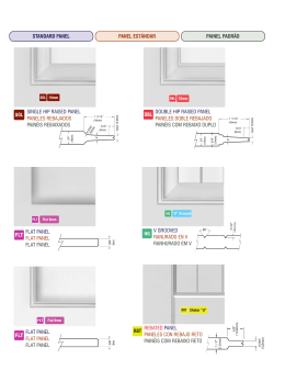 double hip raised panel paneles doble rebajado painéis