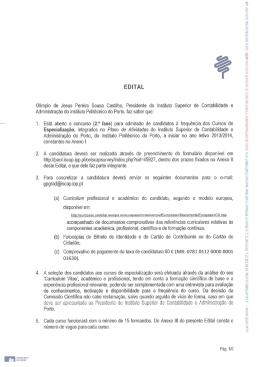 Cursos de Especializa&ccedil;&atilde;o - ISCAP