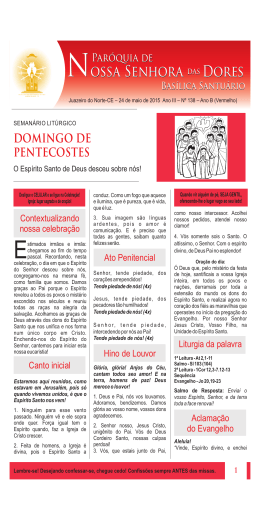 24/05/2015 - Pentecostes - Basílica Santuário de Nossa Senhora