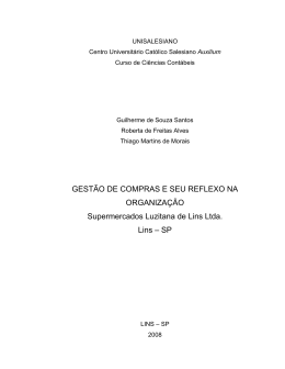 GEST&Atilde;O DE COMPRAS E SEU REFLEXO NA