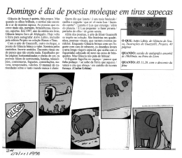 Poesia moleque em tiras sapecas. Zero Hora. Porto