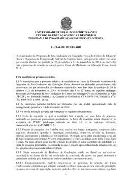 edital de mestrado &ndash; turma 2015