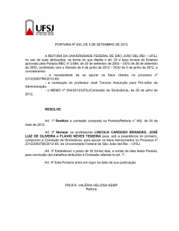 PORTARIA No 833, DE 3 DE SETEMBRO DE 2012 A