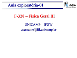 F-328 – Física Geral III Aula exploratória-01 - Sites do IFGW