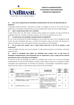 Perguntas frequentes sobre as Atividades