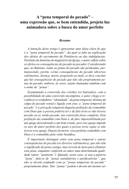 A &ldquo;pena temporal do pecado&rdquo; &ndash; uma express&atilde;o que, se bem