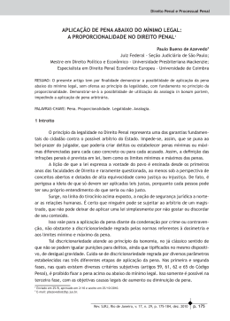 aplica&ccedil;&atilde;o de pena abaixo do m&iacute;nimo legal