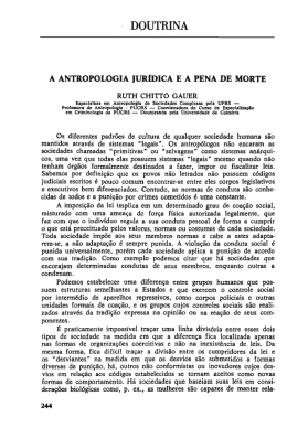 Legislacao A antropologia juridica e apena de morte Por