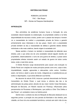 HIST&Oacute;RIA DAS PENAS