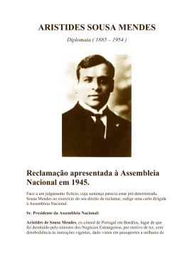 ARISTIDES SOUSA MENDES - iscte-iul