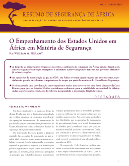 resumo de seguran&ccedil;a de &aacute;frica - Africa Center for Strategic Studies