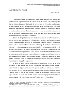 Maca&eacute; em quatro tempos - Universidade Federal Fluminense