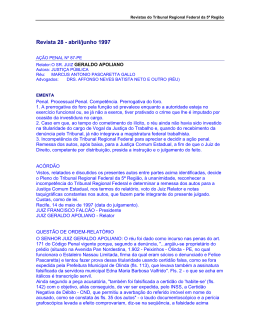 Revista 28 - abril/junho 1997 - Tribunal Regional Federal da 5ª