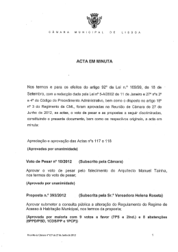 Acta em minuta n&ordm; 127 27-06-2012