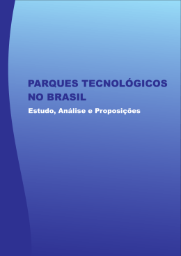 Parques Tecnológicos no Brasil – Estudo, Análise e