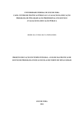 projeto educa&ccedil;&atilde;o em tempo integral