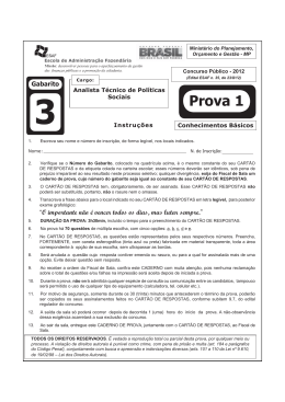Prova 1 - Gabarito 3