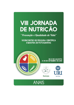 Consumo alimentar em pr&eacute;-escolares de uma Entidade
