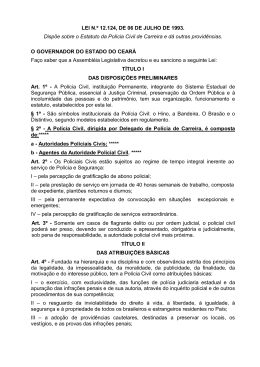 LEI N - Pol&iacute;cia Civil