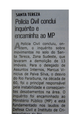 Polícia Civil conclui inquérito e encaminha ao MP