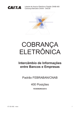 Layout Cnab 400