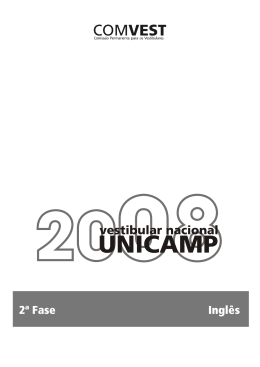 2&ordf; Fase Ingl&ecirc;s