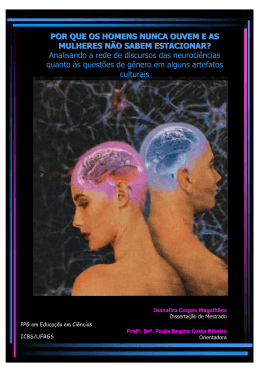 por que os homens nunca ouvem e as mulheres n&atilde;o sabem