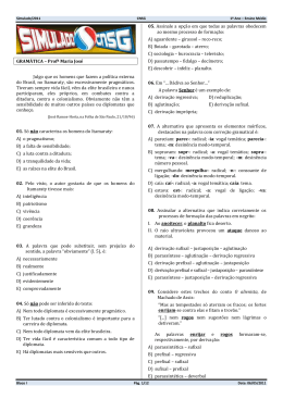GRAM&Aacute;TICA &ndash; Prof&ordf; Maria Jos&eacute; Julgo que os homens que fazem a