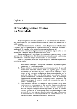 O Psicodiagnóstico Clínico na Atualidade